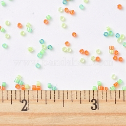 MIYUKIデリカビーズ  シリンダー  日本製シードビーズ  11/0  （db2066)蓄光ミックス6  1.3x1.6mm  穴：0.8mm  約2000個/10g&nbsp;X-SEED-J020-DB2066