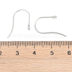 変色しにくい316サージカルステンレススチール製ピアスフック  耳ワイヤー  カン付き  ステンレス鋼色  18x15mm  穴：2mm  21ゲージ  ピン：0.7mm&nbsp;X-STAS-P162-13P-B01