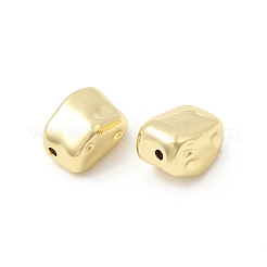 真鍮ビーズ  ナゲット  鉛フリー＆カドミウムフリー  長持ちメッキ  ラックめっき  18KGP本金メッキ  14x9.5x9.5mm  穴：1.2mm&nbsp;KK-Z147-17G