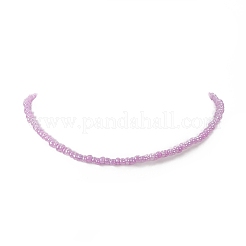 女性用7色ガラスシードビーズネックレス7点セット。  ミックスカラー  15.91インチ（40.4cm）&nbsp;NJEW-JN04182