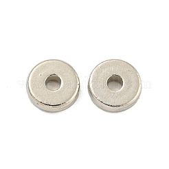 Ccbプラスチックスペーサービーズ  ディスク  プラチナ  8x2.5mm  穴：2mm&nbsp;CCB-L014-03P