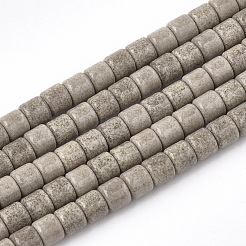 天然石瑪瑙ビーズ連売り  染め  コラム  ミックスカラー  4x3.5~4mm  穴：1mm  108個/連  15.7インチ&nbsp;G-S286-11