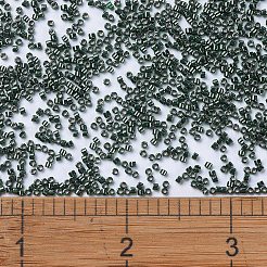 MIYUKIデリカビーズ  シリンダー  日本製シードビーズ  11/0  （db0458)亜鉛メッキダークティールグリーン  1.3x1.6mm  穴：0.8mm  約10000個/袋  50 G /袋&nbsp;SEED-X0054-DB0458