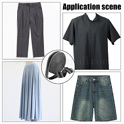 1ロールポリエステルリボン  衣類用アクセサリー  スーツパンツジーンズズボン衣服服スカート用アイロン裾テープロール  ブラック  1インチ（25mm）  20 m /ロール&nbsp;OCOR-WR0002-08