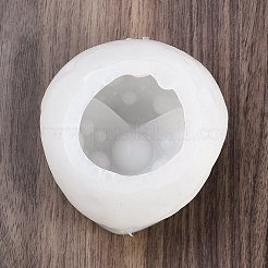月のDIYシリコンキャンドル型  レジン型  ホワイト  68x78.5x75.5mm&nbsp;SIL-F014-05C
