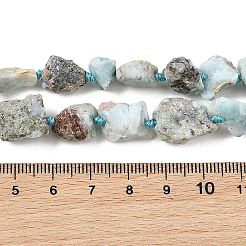 未加工の天然ラリマービーズの連  ナゲット  6~18x6~14x4~10mm  穴：1mm  約28~39個/連  16.73''（42.5cm）〜16.93''（43cm）&nbsp;G-D101-A06-01