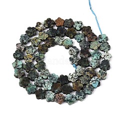 天然アフリカンターコイズ（ジャスパー）ビーズ連売り  スター  5.5~6x6~6.5x2~3mm  穴：0.7~0.8mm  約63~65個/連  14.76~15.16インチ（37.5~38.5cm）&nbsp;LS-G-N257-24A-05