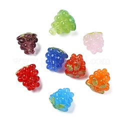 8個8スタイル手作りランプワークビーズ  ブドウ/ラズベリー  ミックスカラー  12.5~13x12.5~13x12.5~13mm  穴：1.4~1.6mm  1個/スタイル&nbsp;LAMP-CJ0002-22