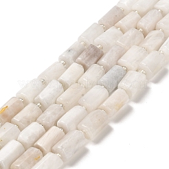 天然レインボー ムーンストーン ビーズ 連売り  シードビーズで  多面カット  コラム  8.5~11x5.5~6.5mm  穴：1mm  約14~15個/連  7.48''（19センチメートル）&nbsp;G-N327-06-38
