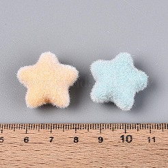 不透明アクリルスタービーズ  ミックスカラー  22x23x13.5mm  穴：2.5mm&nbsp;OACR-T030-15M