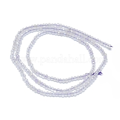 天然石アメジストビーズ連売り  多面カット  ロンデル  2~2.5x2mm  穴：0.5mm  約223~226個/連  14.96~15.16インチ（38~38.5cm）&nbsp;G-G106-A30-01