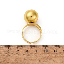 真鍮製カフリング  ラウンド  カドミウムフリー＆鉛フリー  ラックめっき  長持ちメッキ  ゴールドカラー  内径：20mm&nbsp;RJEW-D323-01G