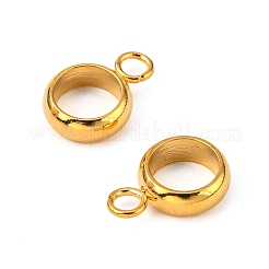 201 ステンレス鋼チューブベイル  ループベイル  ゴールドカラー  10x7x2mm  穴：2mm  内径：5mm&nbsp;STAS-F162-07G