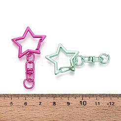 合金回転式ナスカン  スター  カドミウムフリー＆鉛フリー  ミックスカラー  48~49x25.5x7mm&nbsp;PALLOY-T092-68