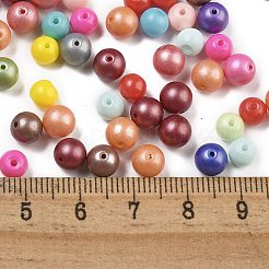ベーキングペイント ガラスシードビーズ 3/0個  ラウンド  ミックスカラー  6mm  穴：0.9mm  約1500個/ポンド&nbsp;SEED-A034-02A