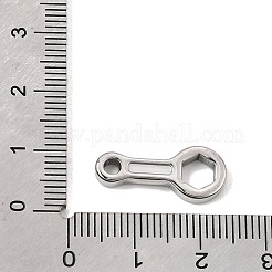 304ステンレスペンダント  レンチチャーム  ステンレス鋼色  20.5x9x3mm  穴：3mm&nbsp;SA-CBA0563-03P