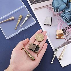 DIY ボロタイエンド検索作成検索キット  3本の合金コードエンドを含む  ボロタイエンドキャップ  6個の鉄のボロタイスライドクラスプ  ミックスカラー  9個/箱&nbsp;FIND-NB0002-07