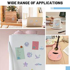 レーザー紙ステッカー  DIY フォトアルバム日記スクラップブック装飾用  カラフル  280x217x0.2mm&nbsp;DIY-WH0899-411