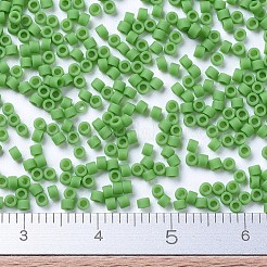 MIYUKIデリカビーズ  シリンダー  日本製シードビーズ  11/0  （db0754)マット不透明な緑  1.3x1.6mm  穴：0.8mm  約20000個/袋  100 G /袋&nbsp;SEED-J020-DB0754