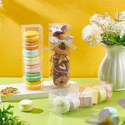 ポリ塩化ビニールの収納ボックス  キャンディギフトパッケージ用品  長方形  透明  5x5x18cm&nbsp;CON-WH0086-087A