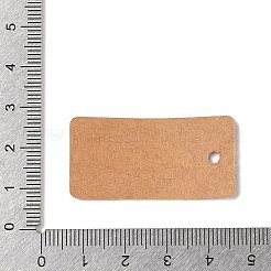 クラフト紙の文字が愛情を込めてプリントされたギフトタグ 100 個  長方形  キャメル  4x2x0.03cm&nbsp;CDIS-H007-12B