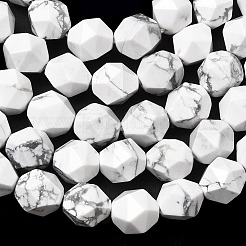 天然石ハウライトビーズ連売り  スターカットラウンドビーズ  多面カット  9~10x9~10x9~10mm  穴：1~1.4mm  約38~40個/連  14.88''（15.08''センチメートル）&nbsp;G-Z119-A43-03