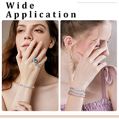 30個 15色 ハンドメイド ポリマークレイ ビーズ ブレスレット  アクリルストレッチブレスレット  ミックスカラー  内径：1.97インチ（5cm）  2個/カラー&nbsp;BJEW-PH02006