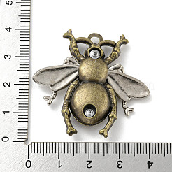 合金のチベット風チャーム  蜂の形  アンティークブロンズ  37.5x40x8.5mm  穴：3mm&nbsp;PALLOY-M218-05AB