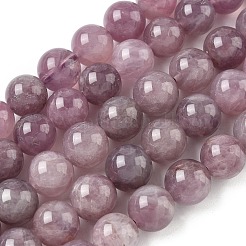 天然マダガスカル ローズクォーツビーズ連売り  ラウンド  10~10.5mm  穴：1mm  約36~37個/連  14.84''（37.7センチメートル）&nbsp;G-Z115-C02-10mm
