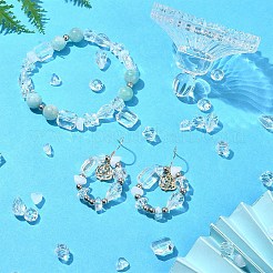 30個6スタイルアクリルビーズ  混合スタイル  混合図形  透明  5~10x6~12x4~8mm  穴：1~1.5mm  50個/スタイル&nbsp;TACR-YW0008-12