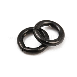 304ステンレススチールオープン丸カン  イオンプレーティング（ip）  ブラック  6x1.2mm  内径：3.8mm  17ゲージ&nbsp;SA-CBAF81C-01J-EB