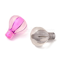 スプレー塗装透明アクリルビーズ  熱気球  艶消し  ミックスカラー  23.5x18.5mm  穴：4mm&nbsp;OACR-H054-14