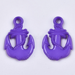 オペークアクリルパーツ  アンカー  ミックスカラー  28.5x19x4mm  穴：3mm  約570個/500g&nbsp;SACR-N008-078