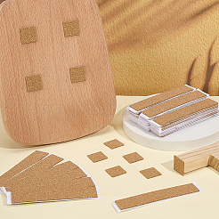 自己接着コルクシート  正方形  100x20x1.5mm  スクエア：20x20mm  5pcs /シート&nbsp;DIY-WH0816-097E
