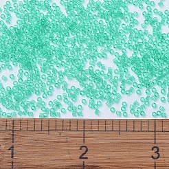 MIYUKIデリカビーズ  シリンダー  日本製シードビーズ  11/0  （db1304)透明な濃いミントグリーンに染め  1.3x1.6mm  穴：0.8mm  約10000個/袋  50 G /袋&nbsp;SEED-X0054-DB1304