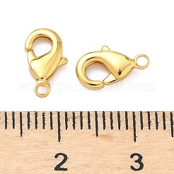 真鍮カニカン  長持ちメッキ  鉛フリー＆カドミウムフリー  ラックめっき  24KGP本金メッキ  10x6x2.5mm  穴：1.1mm&nbsp;KK-H532-17A-G