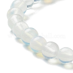 オパールビーズのストレッチブレスレット  ラウンド  ビーズ：6~6.5mm  内径：2-1/4インチ（5.55cm）&nbsp;BJEW-D446-B-07