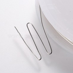 ラウンド銅ジュエリーワイヤー  カドミウムフリー＆ニッケルフリー＆鉛フリー  銀色のメッキ  22ゲージ  0.6mm  約11.48フィート（3.5m）/ロール&nbsp;CW0.6mm006A-NF