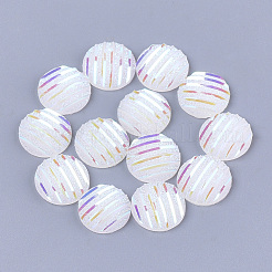 樹脂カボション  フラットラウンド  ミックスカラー  12x3~3.5mm&nbsp;CRES-T012-05