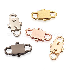 5色調節可能なアロイチェーンバックル  チェーンストラップバッグアクセサリー用  ミックスカラー  32x17x5mm  穴：6x6mm  5個/箱&nbsp;PALLOY-TA0001-91-RS