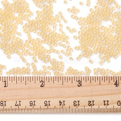 蓄光透明ガラスシードラウンドビーズ  穴なし/ドリルなし  グレードA  ゴールド  2~2.5mm  約10000個/袋&nbsp;GLAA-F124-D10-A