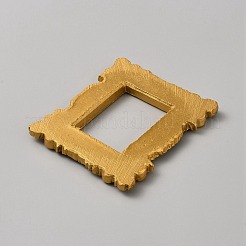レトロな樹脂フォトフレーム  写真用エンボス写真小道具壁の装飾アクセサリー  長方形  94x78x8mm  内径：51x37mm&nbsp;AJEW-WH0419-33D-01