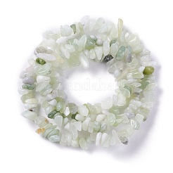天然新しいヒスイチップビーズ連売り  5~8x5~8mm  穴：1mm  約31.5インチ&nbsp;X-G-M205-29