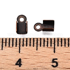 アイアン製コードエンドパーツ  赤銅鉱  5.5~6x3mm  穴：1.2mm&nbsp;IFIN-T021-01R