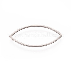 ステンレス鋼の連結リング  マーキスリンク  馬の目  ステンレス鋼色  26.5x12.5x0.8mm  内径：11x24.5mm&nbsp;STAS-WH0014-08B