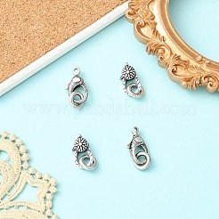 4個 2スタイル 真鍮製ロブスタークロウ留め金  丸カン付き  ミックスカラー  18~20x10~12x3~5.5mm  穴：2~5mm  2個/スタイル&nbsp;KK-CJ0004-46