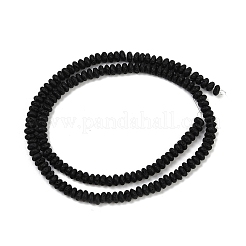 天然溶岩岩ビーズ連売り  ロンデル  4.5~5x2mm  穴：0.8mm  約152~158個/連  15.35''（39センチメートル）&nbsp;G-B135-C02-01