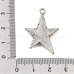 合金のチベット風チャーム  スターのチャーム  アンティークシルバー  28.5x21x1.5mm  穴：2mm&nbsp;AL-CBA991B-02AS