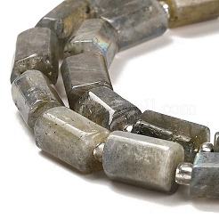 天然石ラブラドライトビーズ連売り  シードビーズで  ファセット列  9~11x6~7.5x6~7.5mm  穴：1.2mm  約30個/連  15.16~15.55インチ（38.5~39.5cm）&nbsp;G-G068-A10-01