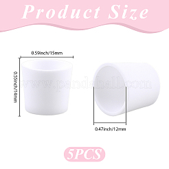 ピークアクセサリー用セラミックボウルインサート5個  コラム  ホワイト  14x15mm  内径：12mm&nbsp;FIND-CP0003-90